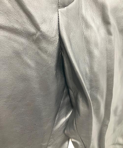 stein（シュタイン）stein (シュタイン) FAKE LEATHER TROUSERS ブラック サイズ:SIZEMの古着・服飾アイテム