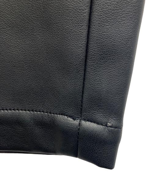 stein（シュタイン）stein (シュタイン) FAKE LEATHER TROUSERS ブラック サイズ:Mの古着・服飾アイテム