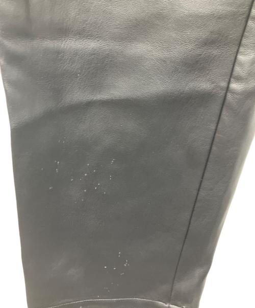 stein（シュタイン）stein (シュタイン) FAKE LEATHER TROUSERS ブラック サイズ:SIZEMの古着・服飾アイテム