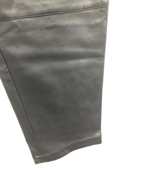 stein（シュタイン）stein (シュタイン) FAKE LEATHER TROUSERS ブラック サイズ:SIZEMの古着・服飾アイテム
