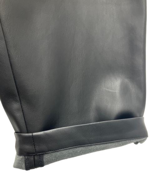 stein（シュタイン）stein (シュタイン) FAKE LEATHER TROUSERS ブラック サイズ:Mの古着・服飾アイテム