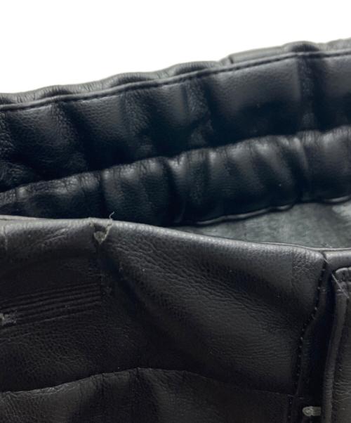 stein（シュタイン）stein (シュタイン) FAKE LEATHER TROUSERS ブラック サイズ:Mの古着・服飾アイテム