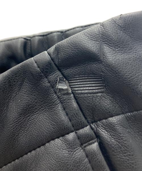 stein（シュタイン）stein (シュタイン) FAKE LEATHER TROUSERS ブラック サイズ:Mの古着・服飾アイテム