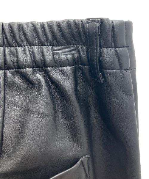 stein（シュタイン）stein (シュタイン) FAKE LEATHER TROUSERS ブラック サイズ:Mの古着・服飾アイテム