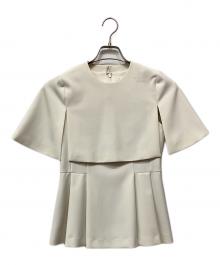 ESTNATION（エストネーション）の古着「ケープフレアブラウス」｜オフホワイト