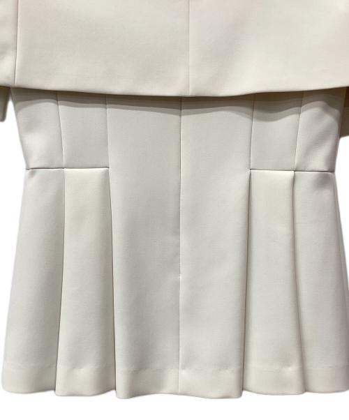 ESTNATION（エストネーション）ESTNATION (エストネーション) ケープフレアブラウス オフホワイト サイズ:36の古着・服飾アイテム