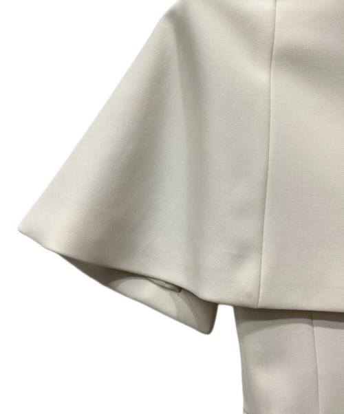 ESTNATION（エストネーション）ESTNATION (エストネーション) ケープフレアブラウス オフホワイト サイズ:36の古着・服飾アイテム