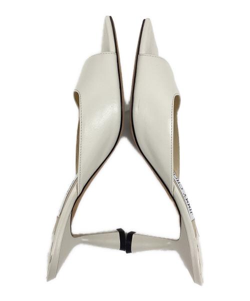 JIMMY CHOO（ジミーチュウ）JIMMY CHOO (ジミーチュウ) ミュール ホワイト サイズ:36の古着・服飾アイテム