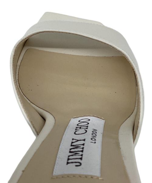 JIMMY CHOO（ジミーチュウ）JIMMY CHOO (ジミーチュウ) ミュール ホワイト サイズ:36の古着・服飾アイテム