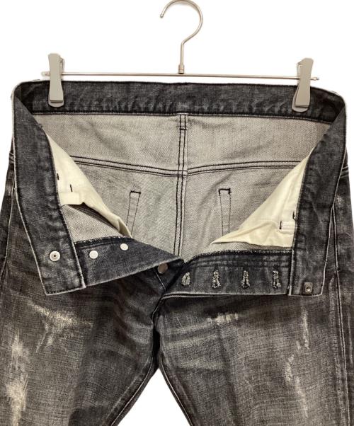 BALMAIN（バルマン）BALMAIN (バルマン) ダメージ加工デニムパンツ ブラック サイズ:31の古着・服飾アイテム