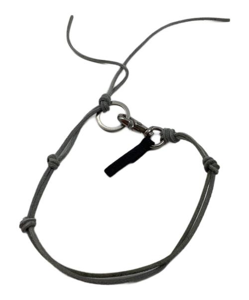 OUR LEGACY（アワーレガシー）OUR LEGACY (アワーレガシー) ラドン レザーネックレス グレーの古着・服飾アイテム