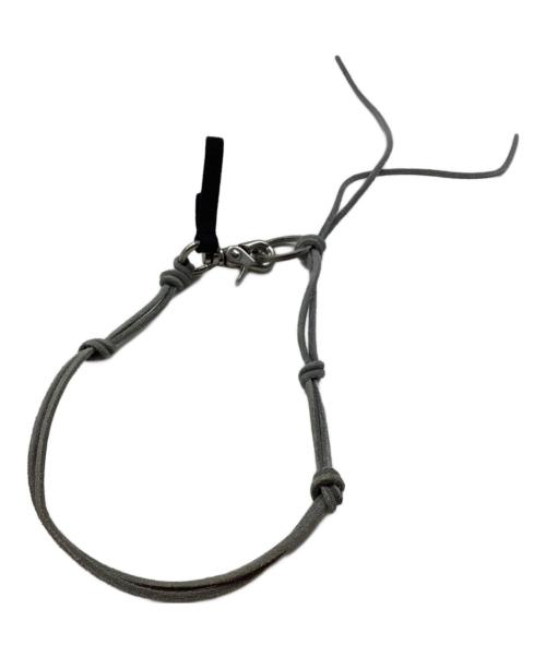 OUR LEGACY（アワーレガシー）OUR LEGACY (アワーレガシー) ラドン レザーネックレス グレーの古着・服飾アイテム