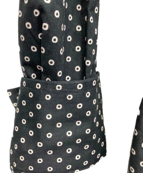 HEUGN（ユーゲン）HEUGN (ユーゲン) Circle Dot Regular Collar Shirt ブラック サイズ:SIZE1の古着・服飾アイテム