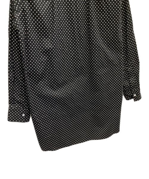 HEUGN（ユーゲン）HEUGN (ユーゲン) Circle Dot Regular Collar Shirt ブラック サイズ:SIZE1の古着・服飾アイテム