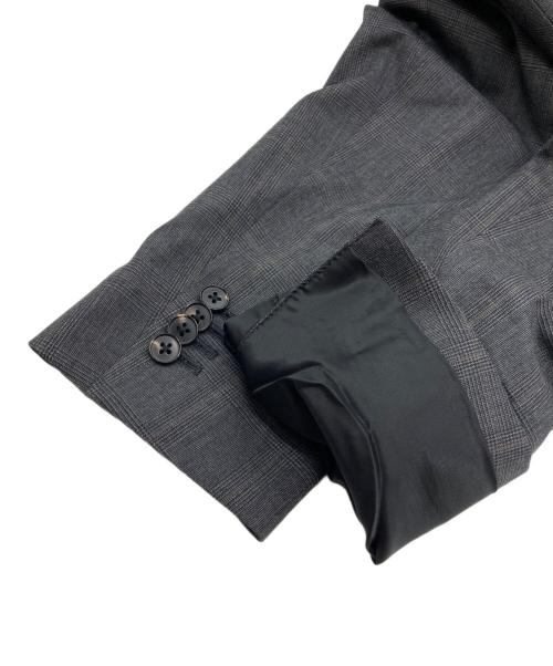 UNIVERSAL LANGUAGE（ユニバーサルランゲージ）UNIVERSAL LANGUAGE (ユニバーサルランゲージ) VITALE BARBERIS CANONICO 3B シングルブレストチェックセットアップ グレー サイズ:44-6Dropの古着・服飾アイテム