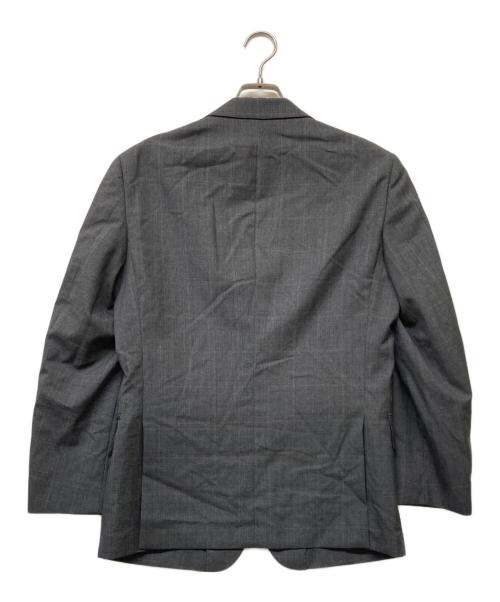 UNIVERSAL LANGUAGE（ユニバーサルランゲージ）UNIVERSAL LANGUAGE (ユニバーサルランゲージ) VITALE BARBERIS CANONICO 3B シングルブレストチェックセットアップ グレー サイズ:44-6Dropの古着・服飾アイテム