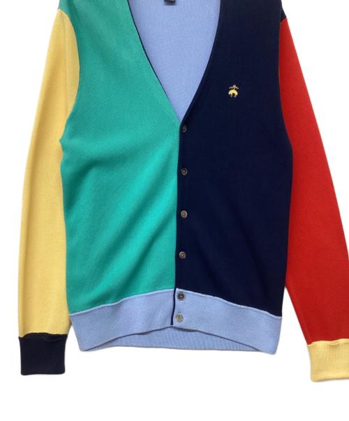 BROOKS BROTHERS（ブルックスブラザーズ）BROOKS BROTHERS (ブルックスブラザーズ) クレイジーパターンカーディガン マルチカラー サイズ:Lの古着・服飾アイテム