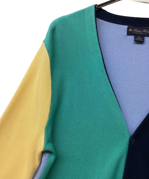 BROOKS BROTHERS（ブルックスブラザーズ）BROOKS BROTHERS (ブルックスブラザーズ) クレイジーパターンカーディガン マルチカラー サイズ:Lの古着・服飾アイテム