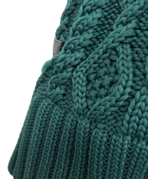 FORSOMEONE（フォーサムワン）FORSOMEONE (フォーサムワン) ARAN KNIT VEST グリーン サイズ:48の古着・服飾アイテム