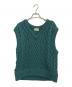 FORSOMEONE（フォーサムワン）の古着「ARAN KNIT VEST」｜グリーン