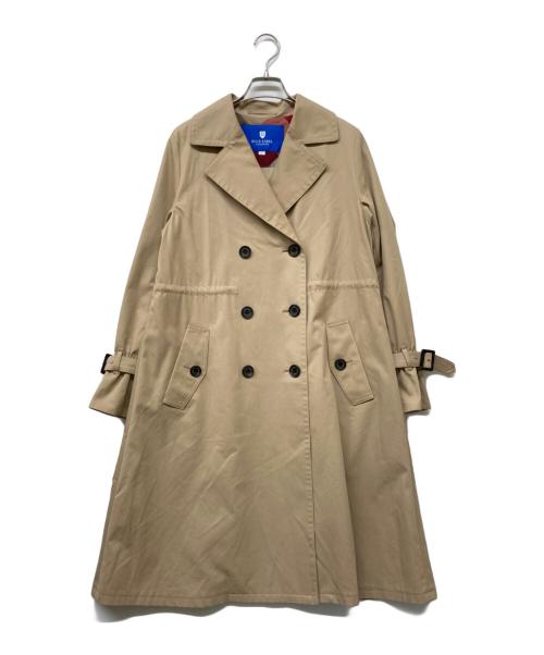 BLUE LABEL CRESTBRIDGE（ブルーレーベルクレストブリッジ）BLUE LABEL CRESTBRIDGE (ブルーレーベルクレストブリッジ) ダブルブレストドロストトレンチコート ベージュ サイズ:38の古着・服飾アイテム