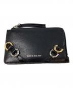 GIVENCHYジバンシィ）の古着「ヴォワイユー ジップ付きカードホルダー」｜ブラック
