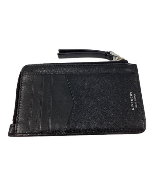 GIVENCHY（ジバンシィ）GIVENCHY (ジバンシィ) ヴォワイユー ジップ付きカードホルダー ブラックの古着・服飾アイテム