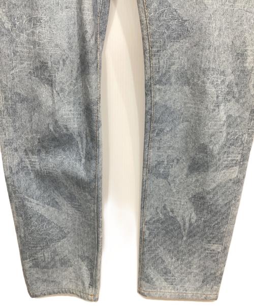 ETRO（エトロ）ETRO (エトロ) 総柄デニムパンツ ブルー サイズ:76cm (W30)の古着・服飾アイテム