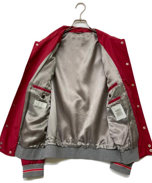 eleventy（イレブンティ）eleventy (イレブンティ) ウールナイロンジャケット レッド サイズ:50の古着・服飾アイテム