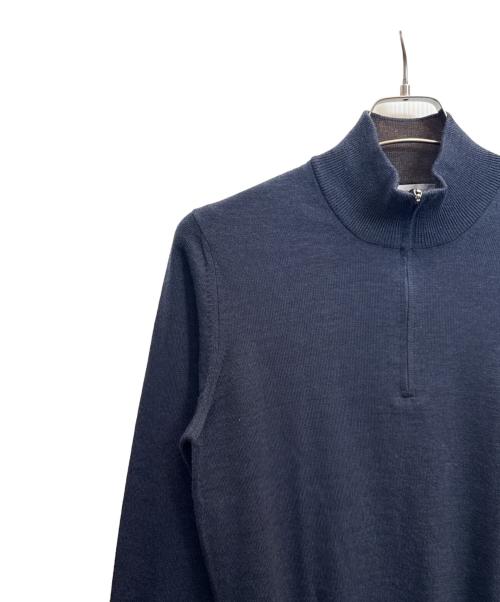 GRAN SASSO（グランサッソ）GRAN SASSO (グランサッソ) ハーフジップニット ネイビー サイズ:46の古着・服飾アイテム