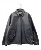 SSZエスエスズィー）の古着「Leather Jacket」｜ブラック