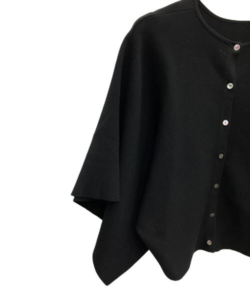 SOEJU（ソージュ）SOEJU (ソージュ) 2WAYケープスタイルニット ブラック サイズ:SIZEFREEの古着・服飾アイテム