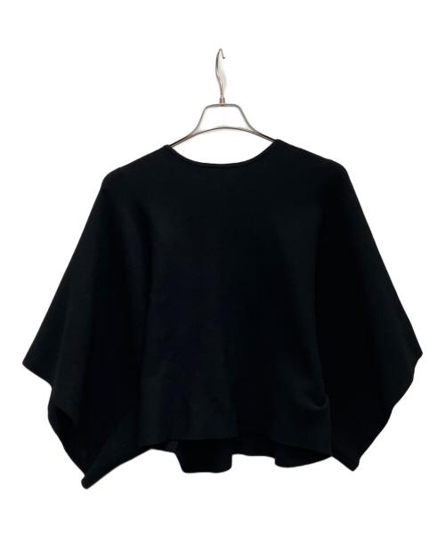 SOEJU（ソージュ）SOEJU (ソージュ) 2WAYケープスタイルニット ブラック サイズ:SIZEFREEの古着・服飾アイテム