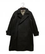 UNITED TOKYOユナイテッドトーキョー）の古着「Super110'sメルトンダブルチェスターコート」｜ブラック