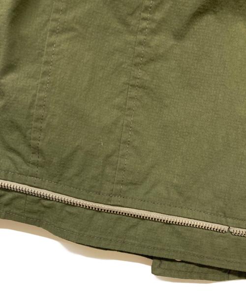 GIORGIO BRATO（ジョルジョブラッド）GIORGIO BRATO (ジョルジョブラッド) 袖レザー切り替えフードブルゾン カーキ サイズ:44の古着・服飾アイテム