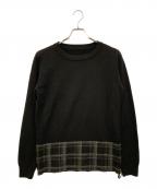 BACKLASHバックラッシュ）の古着「切替ニット」｜ブラック