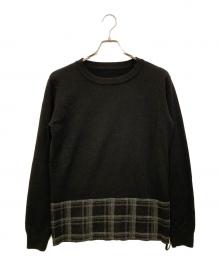 BACKLASH（バックラッシュ）の古着「切替ニット」｜ブラック