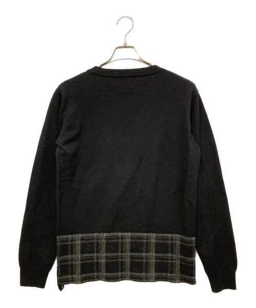 BACKLASH（バックラッシュ）BACKLASH (バックラッシュ) 切替ニット ブラック サイズ:SIZE Sの古着・服飾アイテム