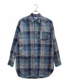 JOHNBULLジョンブル）の古着「チェックシャツ」｜ブルー