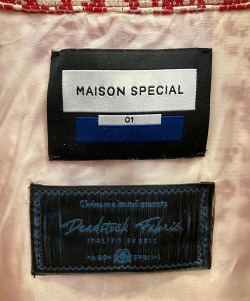MAISON SPECIAL（メゾンスペシャル）MAISON SPECIAL (メゾンスペシャル) Prime-Over3rdJacket レッド サイズ:1の古着・服飾アイテム