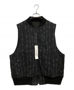 中古・古着通販】CRONOS (クロノス) BLACKLETTER MA-1 JACKET ブラック