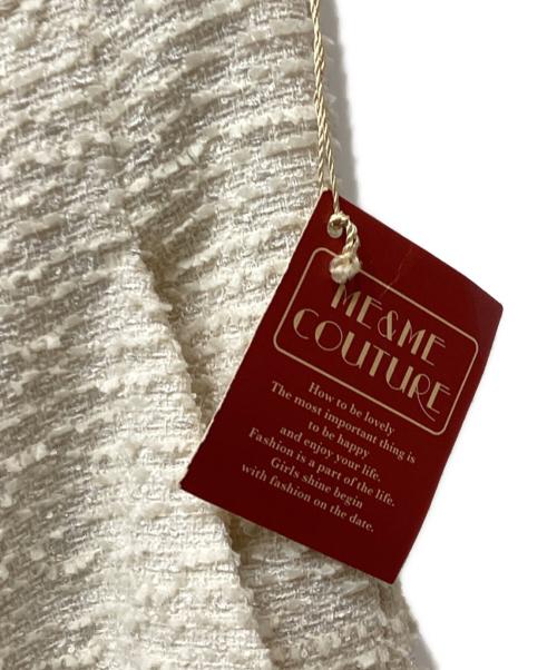 Me couture（ミークチュール）Me couture (ミークチュール) 2WAYドットツイードコンビワンピース アイボリー サイズ:1の古着・服飾アイテム