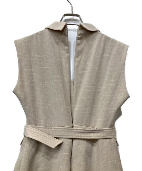 HER LIP TO（ハーリップトゥ）Her lip to (ハーリップトゥ) Meurice Pleated Lace Dress ベージュ サイズ:Mの古着・服飾アイテム