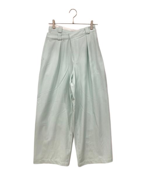 Snidel（スナイデル）Snidel (スナイデル) ウエストレイヤードライクパンツ グリーン サイズ:SIZE 1 未使用品の古着・服飾アイテム