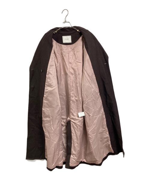 HER LIP TO（ハーリップトゥ）HER LIP TO (ハーリップトゥ) capucines long river coat　ロングコート　チェスターコート ブラウン サイズ:Mの古着・服飾アイテム