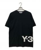 Y-3ワイスリー）の古着「チェストビッグロゴTシャツ」｜ブラック