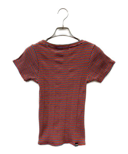 Hysteric Glamour（ヒステリックグラマー）Hysteric Glamour (ヒステリックグラマー) WRAPPED HEART LOGO刺繍 チビTシャツ レッド サイズ:FREEの古着・服飾アイテム