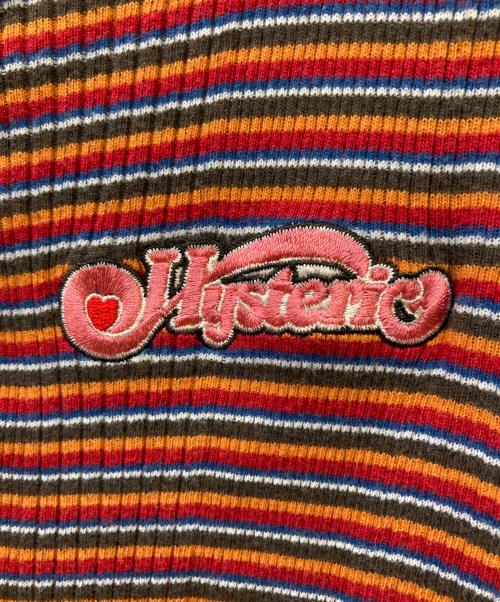 Hysteric Glamour（ヒステリックグラマー）Hysteric Glamour (ヒステリックグラマー) WRAPPED HEART LOGO刺繍 チビTシャツ レッド サイズ:FREEの古着・服飾アイテム