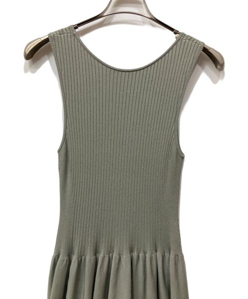 GRACE CLASS（グレースクラス）GRACE CLASS (グレースクラス) アメスリニットギャザーワンピース グリーン サイズ:36の古着・服飾アイテム