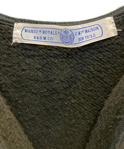 R&D.M.Co-OLDMAN'S TAILOR（オールドマンズテイラー）R&D.M.Co-OLDMAN'S TAILOR (オールドマンズテイラー) スウェットサロペット ブラック サイズ:フリーの古着・服飾アイテム